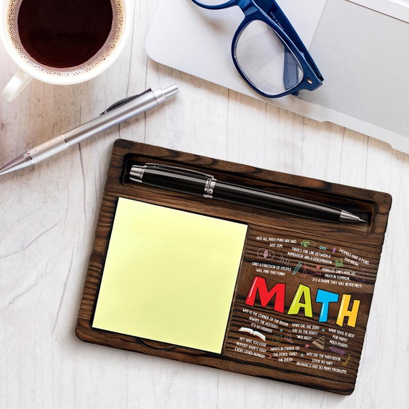 YGBF Math Teacher Gifts for Women Men, Gifts for Math Teacher Thank You Appreciation Retirement Back to School End of Year, Sticky Note Holder Classroom Office Decor - Image 4